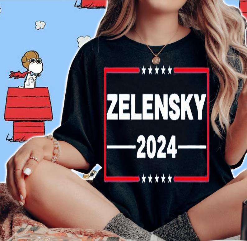 Ukraine President Zelensky 2024 T-Shirt woman shirt