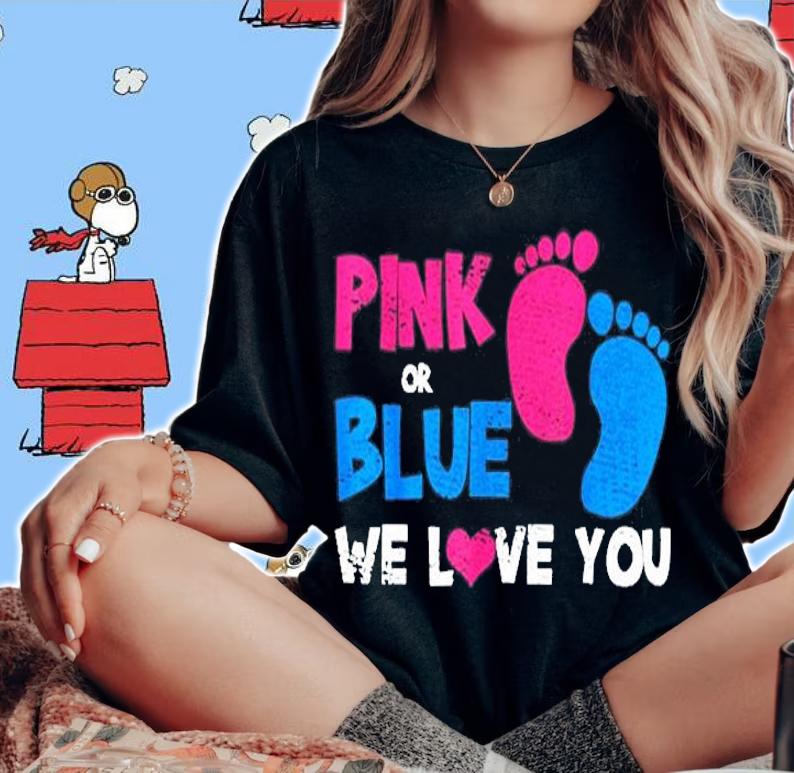 Vintage Gender Reveal T-Shirt woman shirt