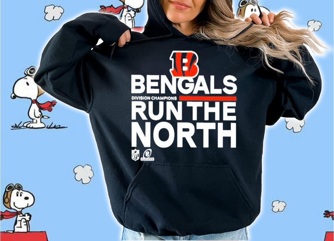 Cincinnati Bengals Run The North Shirt 2021 AFC North Division Champions Shirt hoodie