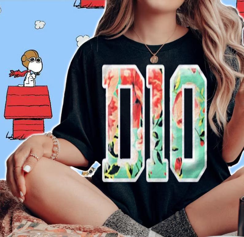 D10 Knight RPG Dice Floral D10 Game Shirt woman shirt