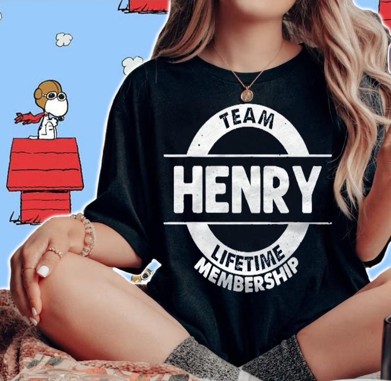 Henry Gift Funny Surname Family Tree Reunion Idea Shirt