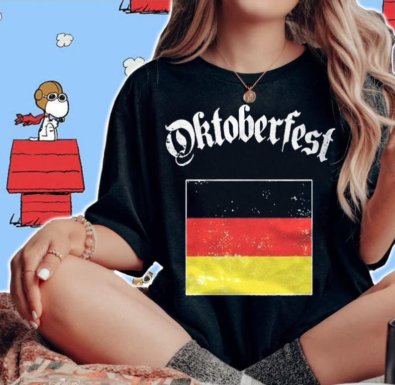 Oktoberfest Germany Flag German Wurstfest Men Women Kids Shirt
