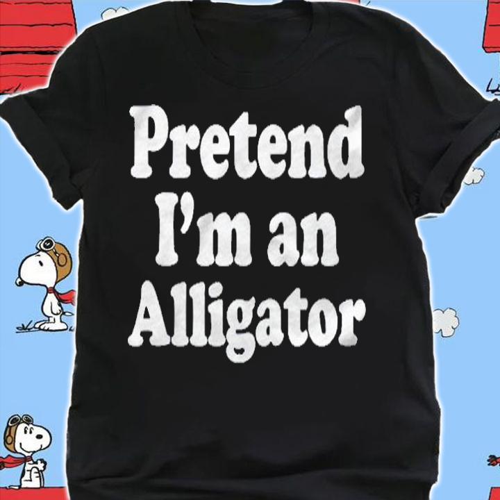 Pretend Im An Alligator Funny Lazy Easy Halloween Costume Shirt shirt