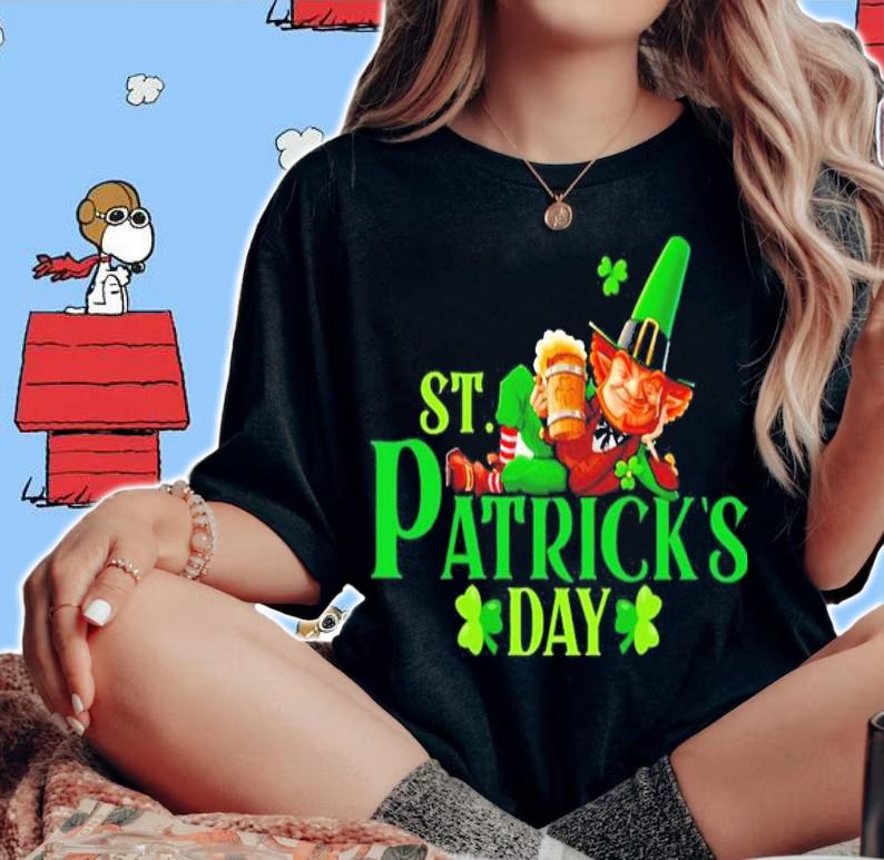 Shamrock Happy St Patrick's Day Shirt woman shirt
