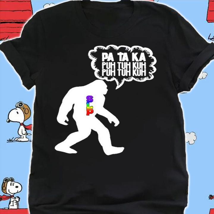 Speech Therapy Apraxia Bigfoot Slp T-Shirt