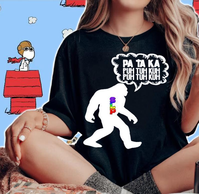 Speech Therapy Apraxia Bigfoot Slp T-Shirt