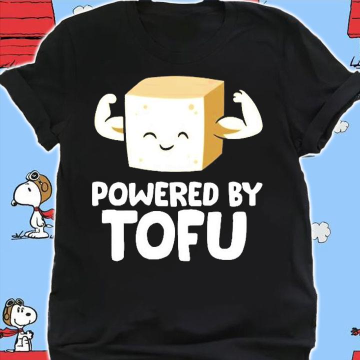Vegan Vegetarian Love Tofu Powered By Tofu T-Shirt