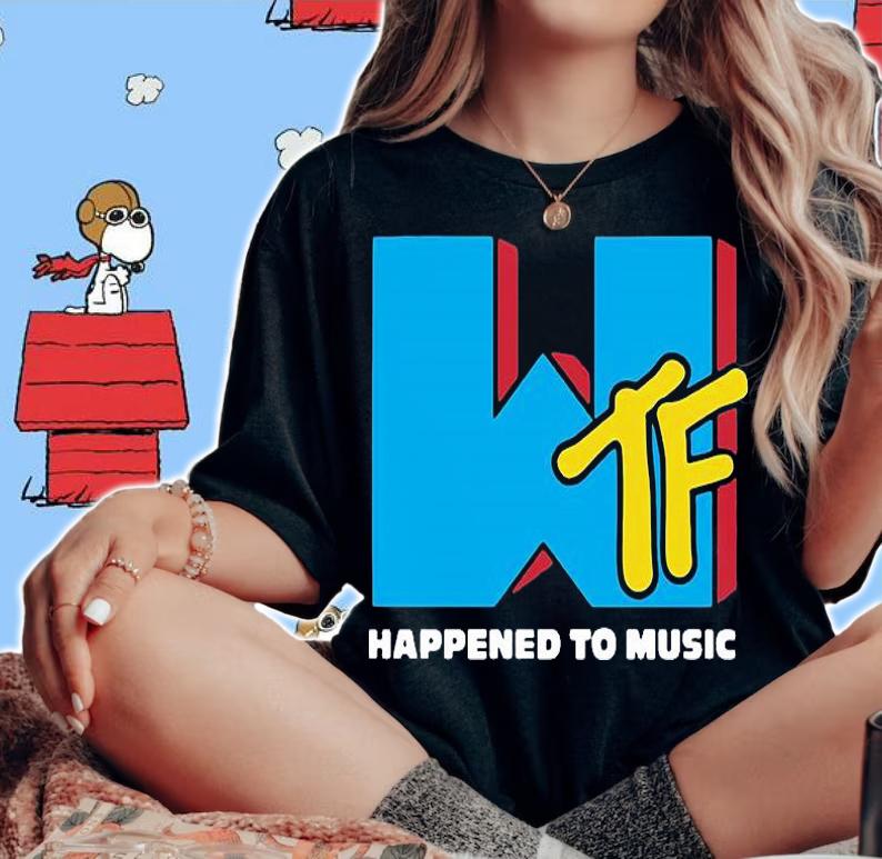 WTF happened to music shirt woman shirt