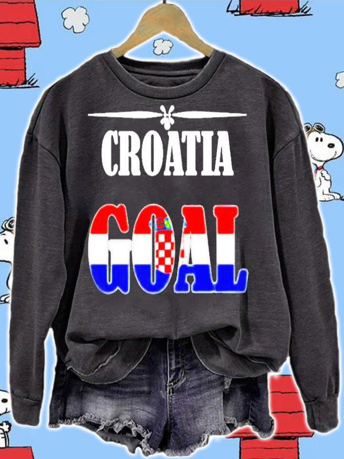 Croatia Soccer Design Croatian Flag World Soccer T-Shirt sweatshirt