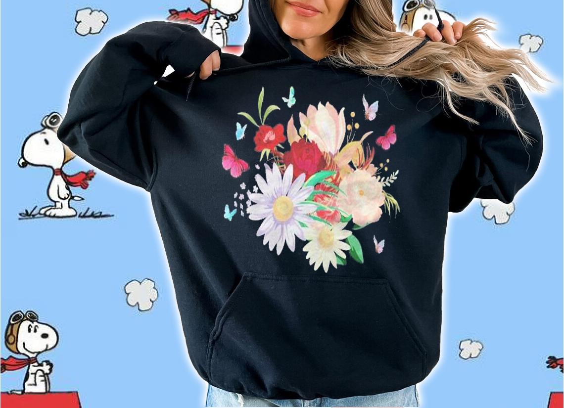 Garden Flowers And Butterfly Flowers Flowers Rose Shirt hoodie