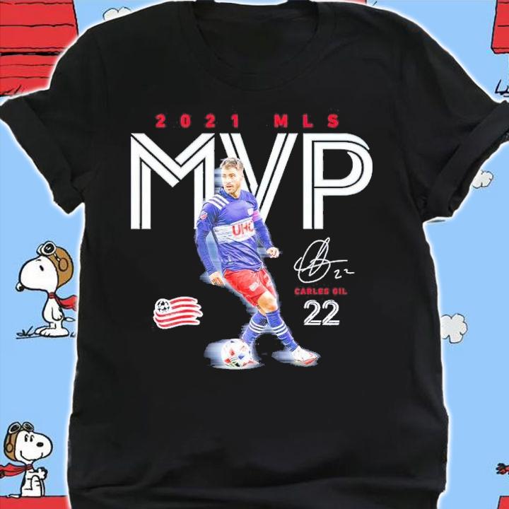 Carles Gil New England Revolution 2021 MLS MVP Signatures Shirt shirt