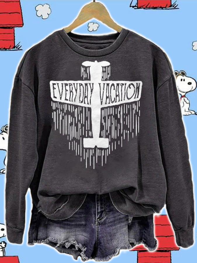 Everyday Vacation Aircraft Motivation Gift Shirt