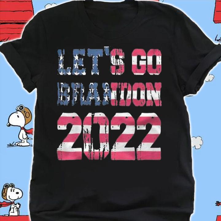 F Joe Biden let's Go Brandon Fake News Biden Chant American Flag T-Shirt shirt