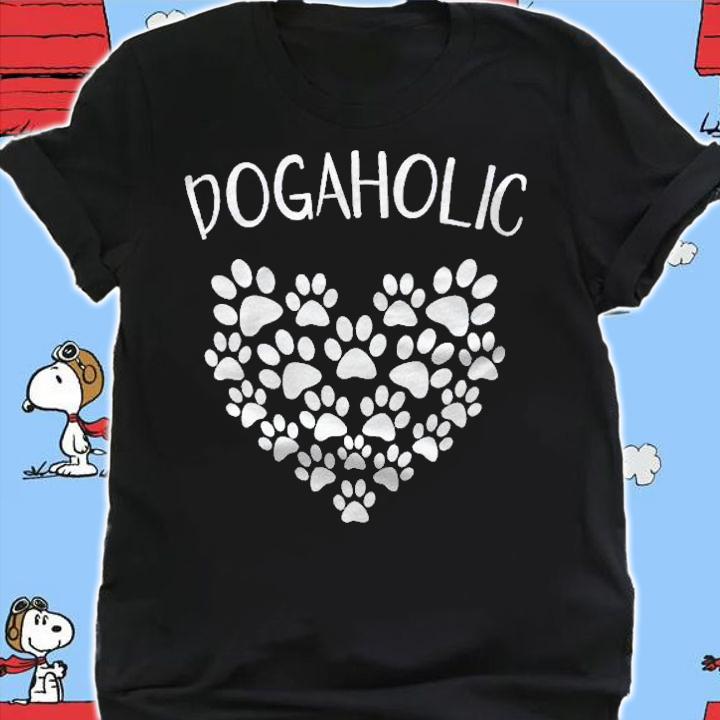 Fun Dogaholic Dog Lover Design Dog Moms Dog Dad Gift Shirt shirt