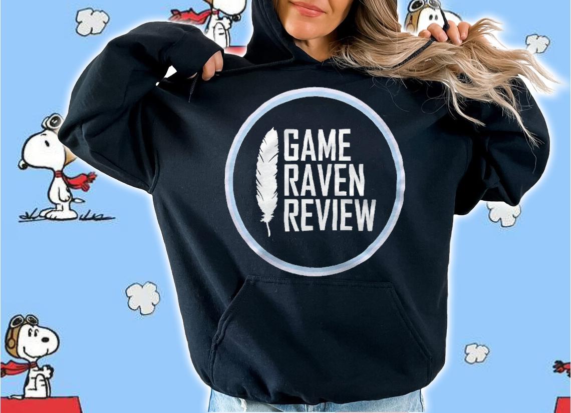 Game raven review circle logo T-shirt hoodie