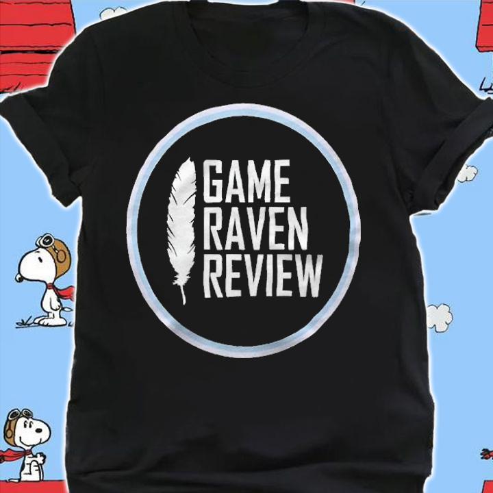 Game raven review circle logo T-shirt shirt