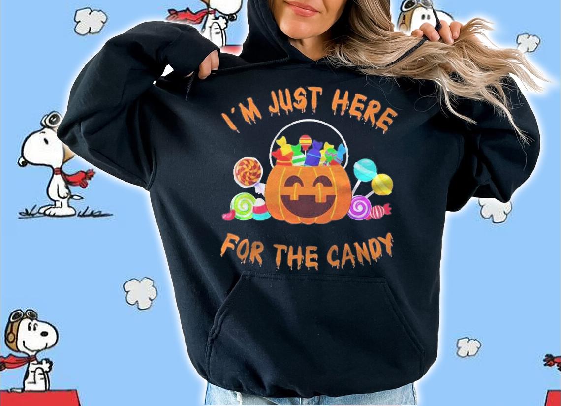 Im Just Here For The Candy Lollipop Sweets Halloween Shirt hoodie