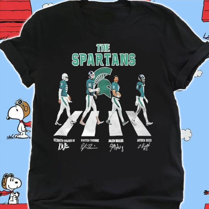 Michigan State Spartans Football Team Signatures Abbey Road Shirt shirt