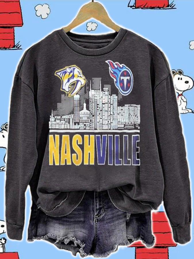 Nashville Predators and Tennessee Titans shirt sweatshirt