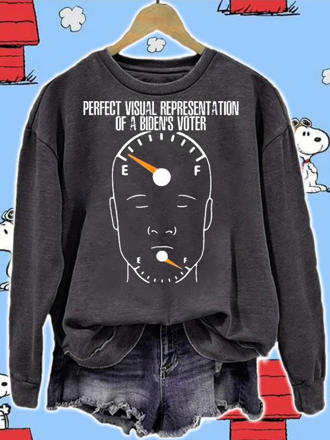 Perfect Visual Representtation Of A Bidens Voter T-Shirt