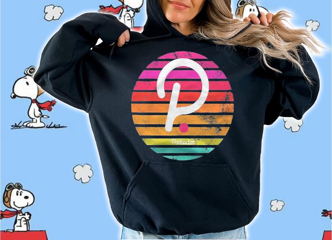 Polkadot Cryptocurrency Vintage Sunset Design Shirt hoodie