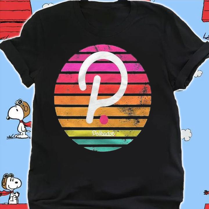 Polkadot Cryptocurrency Vintage Sunset Design Shirt shirt