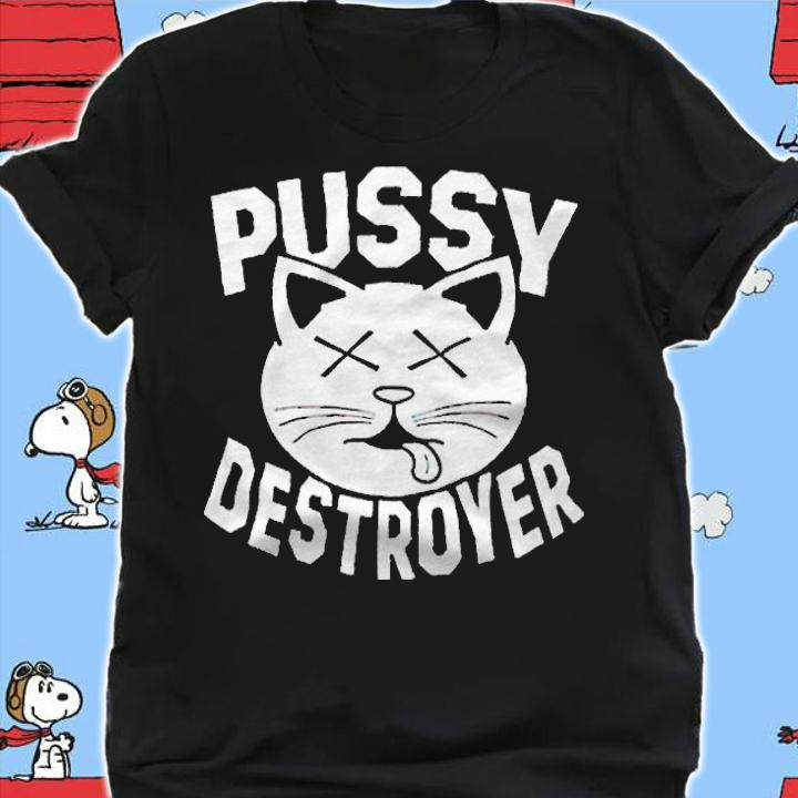 Pussy destroyer cat T-shirt