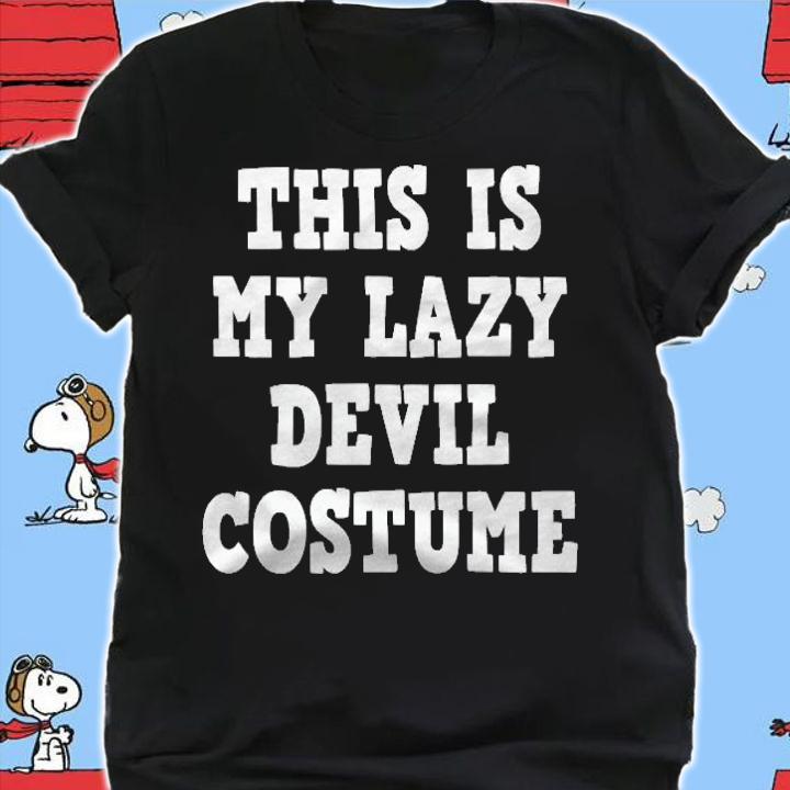This Is My Lazy Devil Red Outfit Demon Halloween 2021 Ver2 Shirt shirt