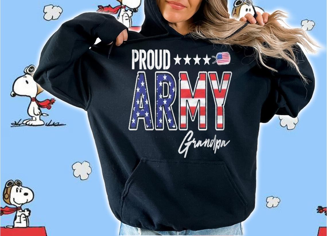 Us Flag Proud Army Grandpa Shirt hoodie