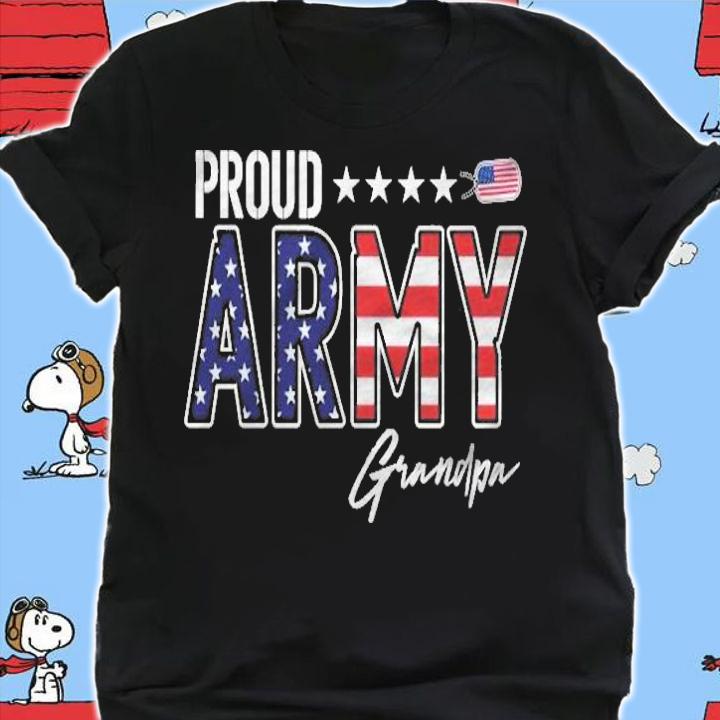 Us Flag Proud Army Grandpa Shirt shirt