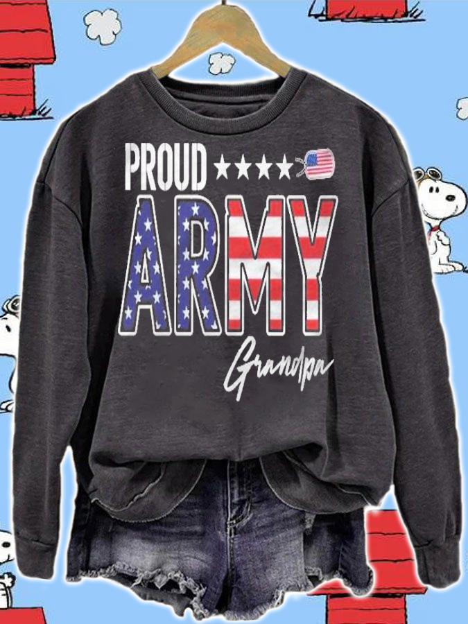 Us Flag Proud Army Grandpa Shirt sweatshirt