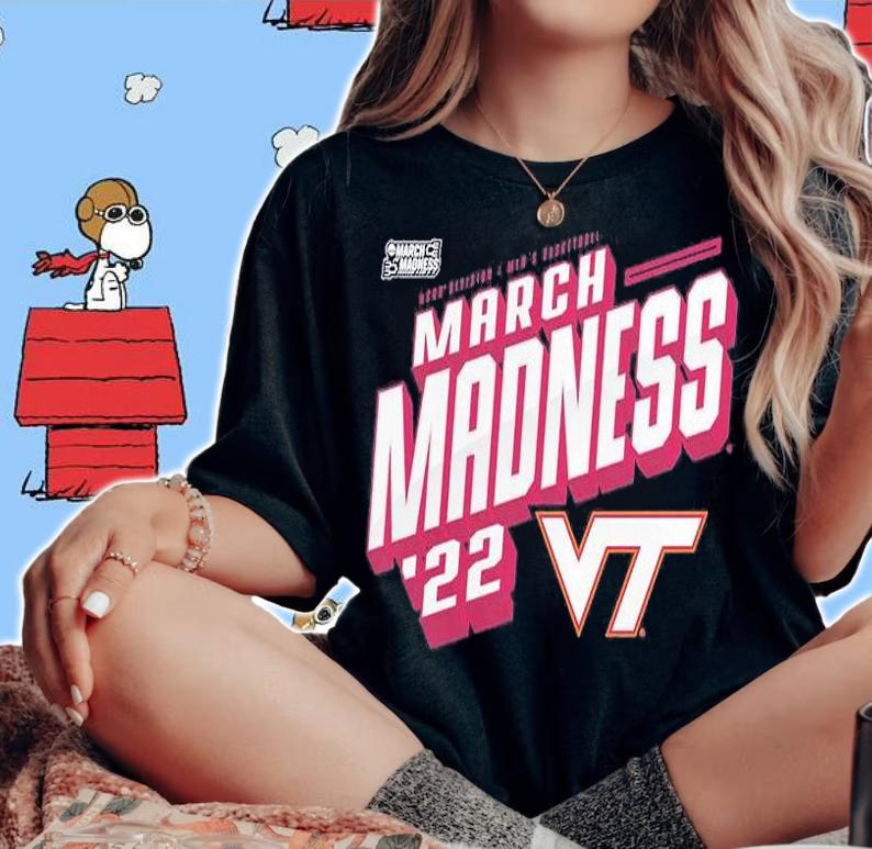 Virginia Tech Hokies 2022 NCAA Division I Men's Basketball March Madness T-Shirt woman shirt