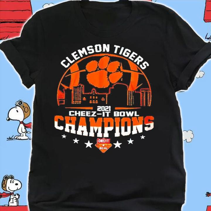 Clemson Tigers 2021 Cheez-It Bowl Champions NCAA Football Two Sided shirt