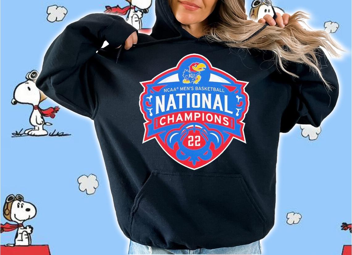 Kansas Jayhawks 2022 NCAA Men's Basketball National Champions Logo T-Shirt hoodie