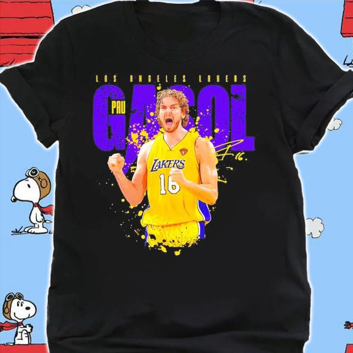 Pau Gasol Los Angeles Lakers signature shirt shirt