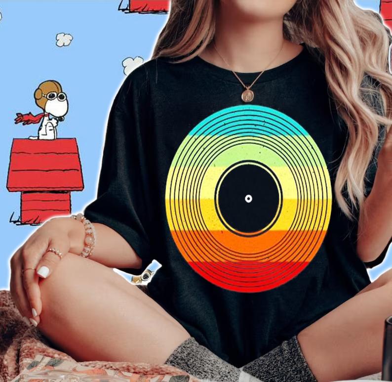 Vinyl Record Album Classic Music Player Lover Audiophile T-Shirt woman shirt