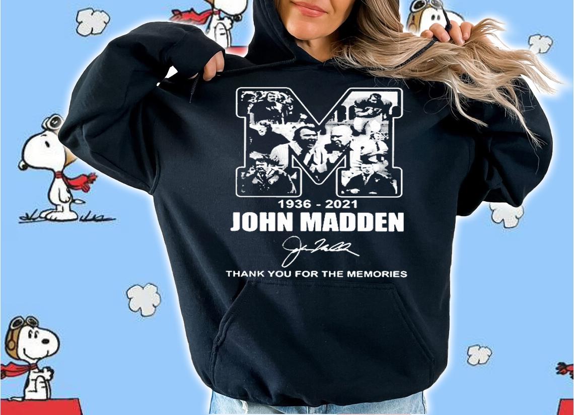 John Madden 1936 2021 Signature Thank You For The Memories Shirt