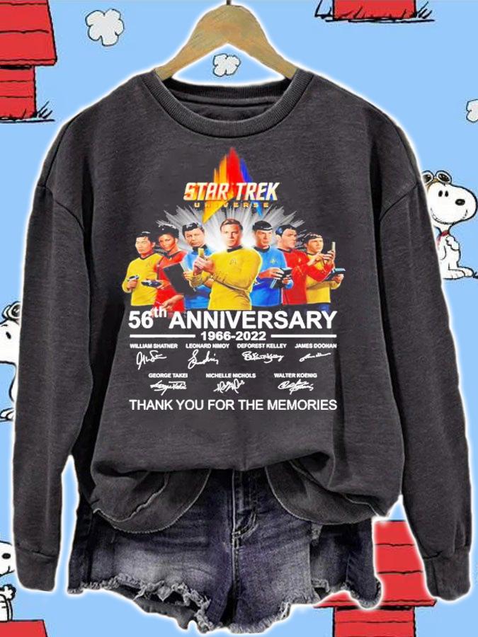 Star Trek Universe 56th Anniversary 1966-2022 Signatures Thank You For The Memories Shirt