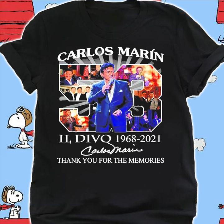 Carlos Marin Il Divo 1968-2021 signature shirt shirt