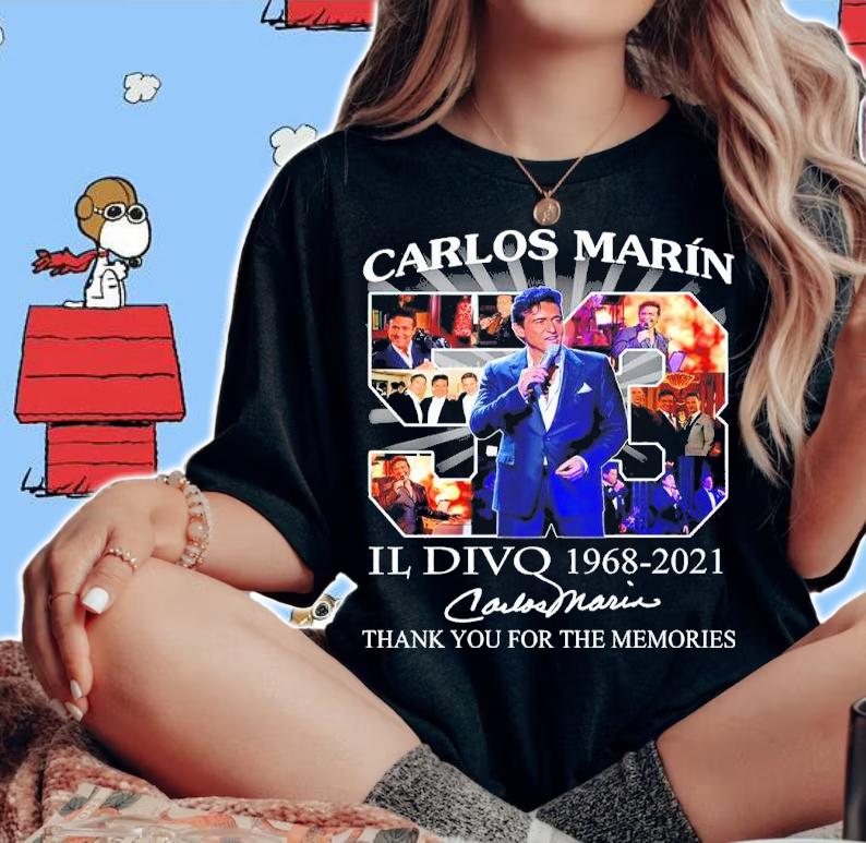 Carlos Marin Il Divo 1968-2021 signature shirt woman shirt