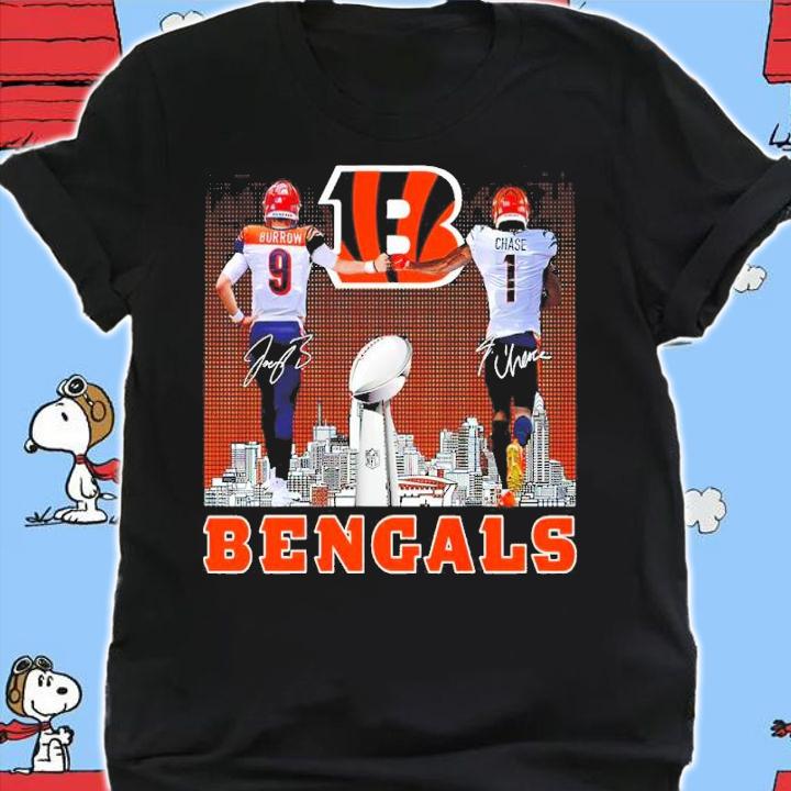 Cincinnati Bengals Joe Burrow And Ja'Marr Chase Signatures Shirt