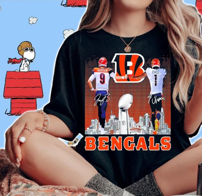Cincinnati Bengals Joe Burrow And Ja'Marr Chase Signatures Shirt