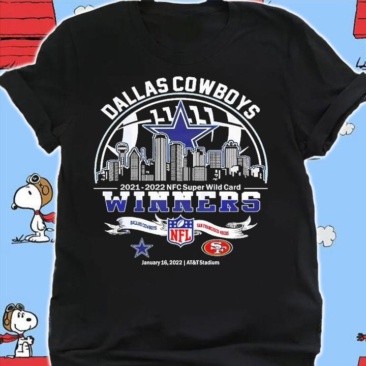 Dallas Cowboys 2021 2022 Nfc Super Wild Card Winners Dallas Cowboys Vs San Francisco 49ers T-Shirt shirt