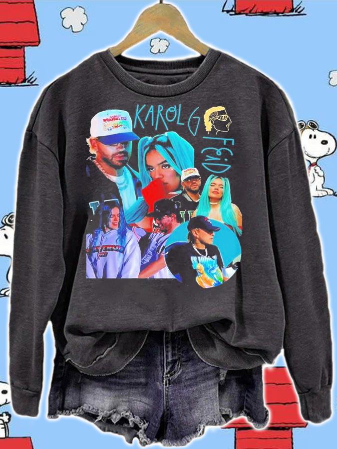 Feid X Karol Retro T-Shirt sweatshirt