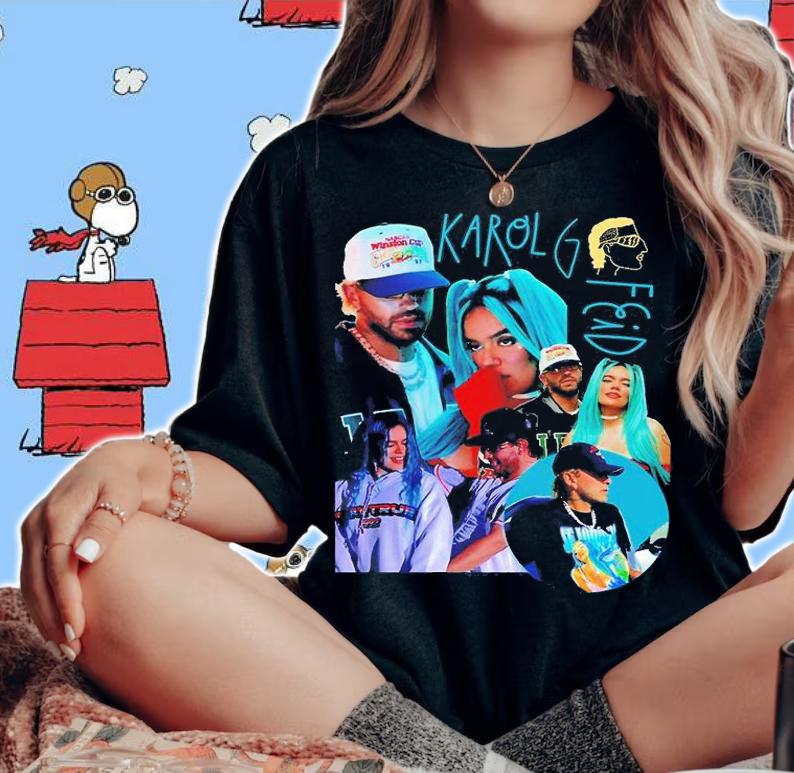 Feid X Karol Retro T-Shirt woman shirt