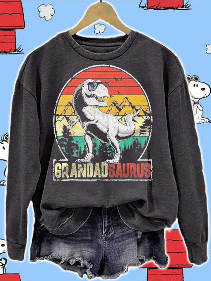 Funny T Rex Dinosaur Grandadsaurus Matching Family Men Shirt sweatshirt