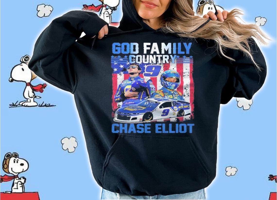 God family country Chase Elliott American flag shirt