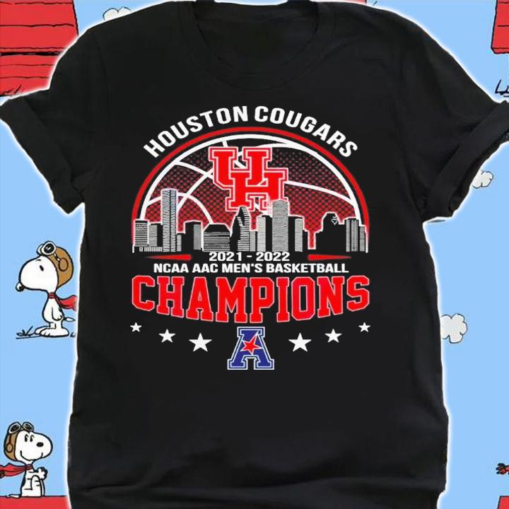 Houston Cougars 2021-2022 NCAA AAC Men's Basketball Champions Shirt shirt