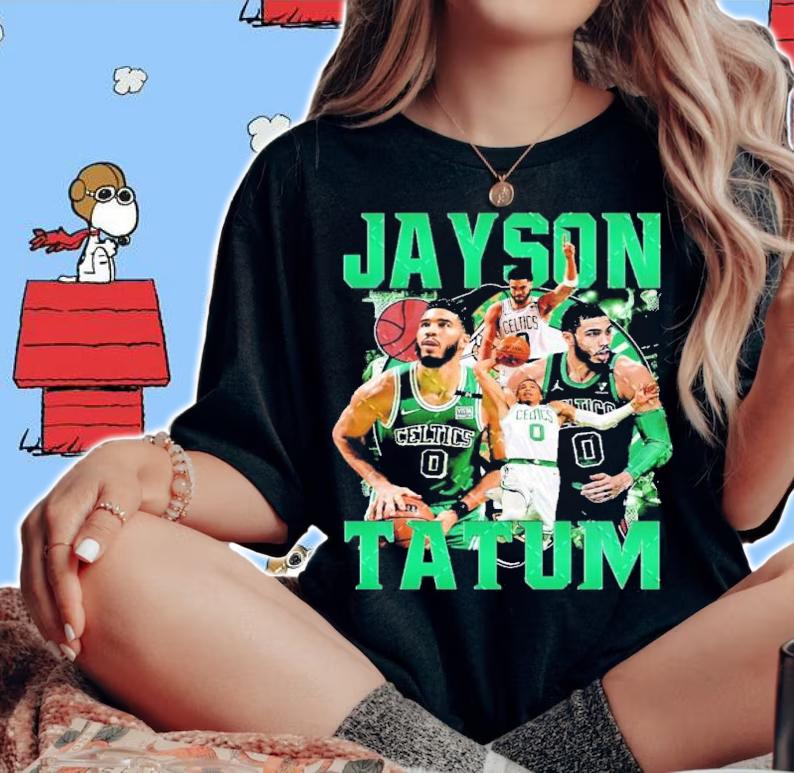 Jayson Tatum Boston Celtics Bootleg NBA Basketball Shirt woman shirt