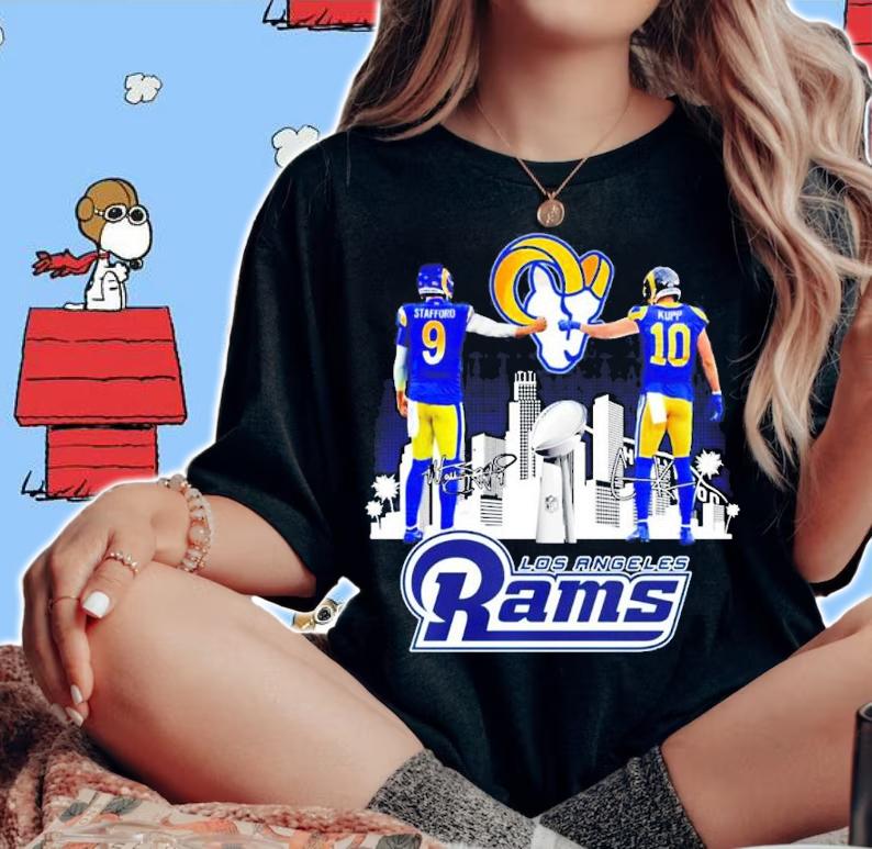 Los Angeles Rams Matthew Stafford And Cooper Kupp Signatures Shirt woman shirt